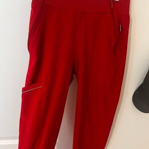 Red Infinity Scrub Pant Joggers